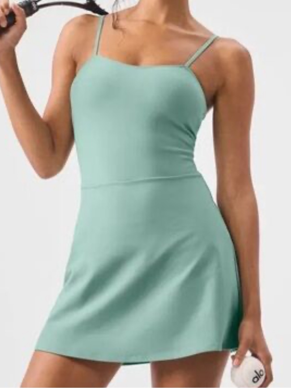 ALO Yoga Mint Green Strappy Mini Dress
